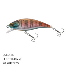(A, 46MM/3.7G) Micro-object submersible Minnow 46mm/3.7g artificial bait hard bait Luya fake bait plastic fake bait simulation bait 9196