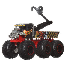 Hot Wheels Monster Trucks Big Rigs (Assorted Styles, One Random Item), 1:64 Scale Toy Truck with 6 Wheels, Haul or Tow Other Vehicles, HWN86