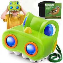 Kids Binoculars for Boys Age 3–10, Dinosaur Binoculars with Compass & Bird Watching Manual, Outdoor Toy for 3-10 Year Old Boys Gifts Kid Toddler Toy