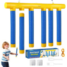 Guopai Catching Sticks Game, Reaction Training Toy with Adjustable Speed, Hand-Eye Coordination Reflex Games, Rechargeable Drop Stick Game for Kids A
