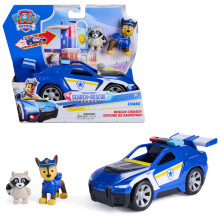 Paw Patrol: Search & Rescue, Chase Rescue Cruiser Vehicle with 2 Figures, Police Car Toy with Pull-Back Action, Kids Toys for Boys and Girls Ages 3+