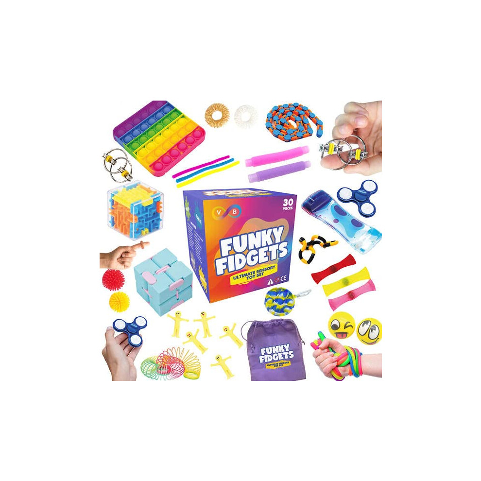 Photos - Educational Toy V B  Upgraded 30 pcs Fidget Toys Pack - Sensory for Autism ADHD Includes Push Pop Bubble Toy, Simple Dimple, Infinity Cu 2022