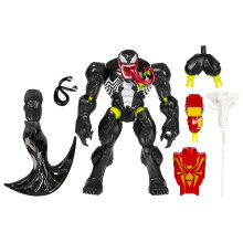 SPIDER-MAN MixMashers Marvel Venom Custom Mix-And-Match Deluxe Action Figure & Accessories, Black