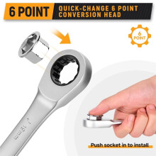 Double- Ratchet Wrench, Interchangeable Combination Kit, Detachable Flexible Torque Wrench