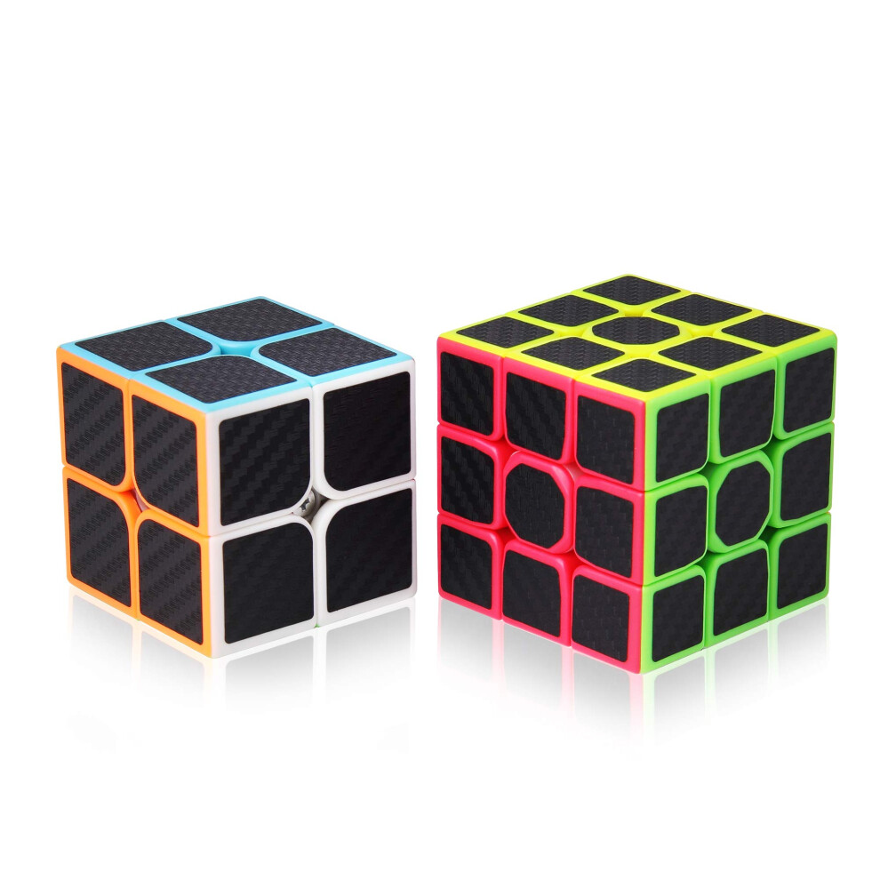 Photos - Football Kit ROXENDA Speed Cube Set, 2X2 3X3 Speed Cube Original Fast Cube with Instruction (Carbon Fiber)