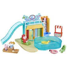 Peppa Pig Toys Peppa's Waterpark Playset with 15 Pieces Including 2 Figures, Kids Toys