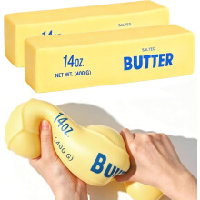 10in Giant Butter Squishy - 14oz Big Jumbo Squishy Butter Stick - Slow Rebound Big Butters Squeeze Stress Ball, Large Butters Fidget, Relief Slow Ris