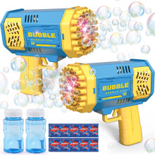 JONEG Toys for 3-8 Year Olds Kids Girls: 2 Pack Bubble Gun Bubble Machine for Boys Kids Gifts for Age 3 4 5 6 7 8 Years Old Girls Boys Birthday Toy f