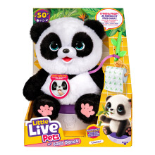 Little Live Pets My Baby Panda ChuChu|Interactive Pet with 50+ Sounds & Reactions, Kicks Feet, Poops, Giggles & More – Includes Potty & Repeat Play