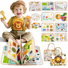 Busy Book, Montessori Busy Board, Montessori Toys For Toddler, Toddler Travel Toys, Montessori Toys, Plane Toys For 3 Year Old, Lion Sensory Board, P