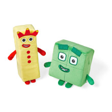 Learning Resources Numberblocks Three & Four Playful Pals, Ages 18m+, Soft Plush Toys for Girls & Boys, Cuddly TV-Inspired Figures, Gifts For Kids