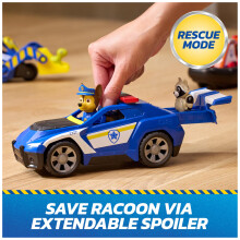 Paw Patrol: Search & Rescue, Chase Rescue Cruiser Vehicle with 2 Figures, Police Car Toy with Pull-Back Action, Kids Toys for Boys and Girls Ages 3+
