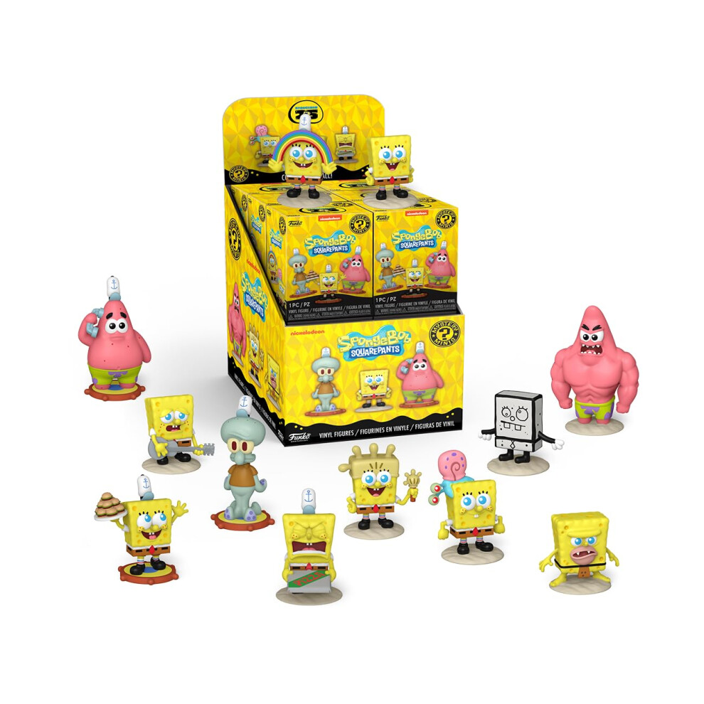 Funko Mystery Mini - Spongebob Squarepants 25Th - 1 Of 12 To Collect - Styles Vary - Spongebob Squarepants - Collectable Vinyl Figure - Gift Idea - O