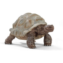 Schleich Wild Life - Giant Tortoise Figurine - Realistic Galapagos Turtle Figure with Detailed Skin Texture - Durable Wildlife Rescue Reptile Toy for
