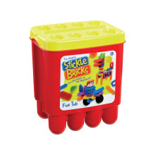 Stickle Bricks Fun Tub – Creative Construction Toy for Toddlers, Boosts Fine Motor Skills & Imagination, Easy Interlocking Bricks with Handy Storage