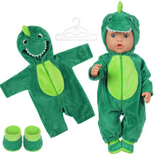 Aolso Baby Doll Clothes for 14-18 Inch Doll 35-45 cm Baby Doll, New Doll Clothes Outfits, Outfits Hooded Jumpsuit with 1 Coat hanger, New Born Baby D