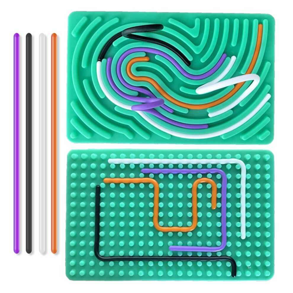 Photos - Board Game Albiuev Sensory Activity Board for Children, Silicone Fidget Toys for Calming, Stress, Anxiety, ADHD & Autism, Fine Motor Sk