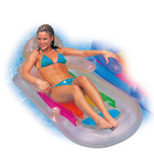 Intex 58802EU - Inflatable Sea Tan Armchair, Vinyl, Multicoloured, 160 x 85 cm