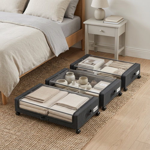 Under Bed Storage with Wheels 2