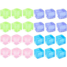24Pcs Stress Balls for Adults, Ice Cube Fidget Balls, Squeeze Cubes Ball, Valentines Gifts, Birthday Stress Balls Bulk Gifts