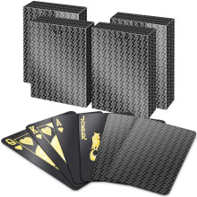 BIERDORF Waterproof Playing Cards - Durable Cool Plastic Deck of Cards - Standard Index Professional Poker Card - Vintage Casino Card Themed Games fo