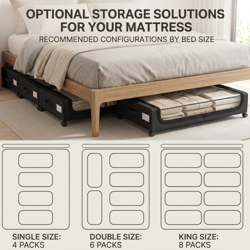 Under Bed Storage with Wheels 1