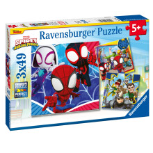 Ravensburger Spidey and His Amazing Friends 3x 49 Piece Jigsaw Puzzles for Kids Age 5 Years Up