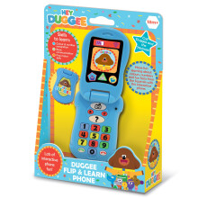 Hey Duggee Toys, Flip & Learn Toy Phone For Kids - Helps Child Development, Learning, Problem Solving, Communication, Hand-Eye Coordination and Motor