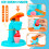 Dough Tools and Cutters, 51Pcs Dough Set with 12 Colors, Kitchen Creations 4