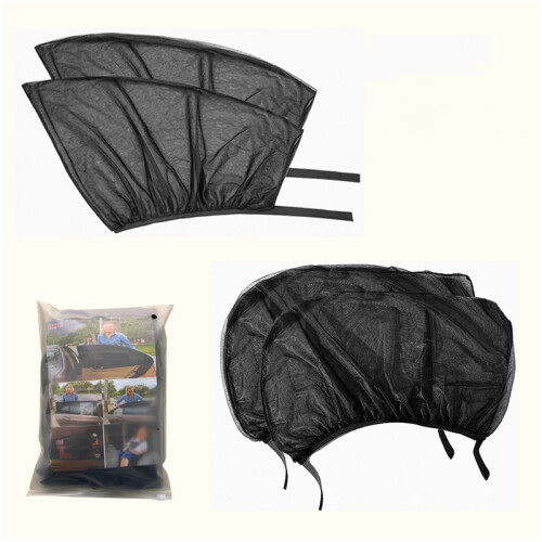 Car Mosquito Net Sunshade for Side Window - 4 Pack