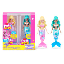 Pets Alive Magic Swimming Mermaid 2 Pack (Sea Shell & Sea Wave) by ZURU – Robotic Mermaid Doll for Water Play, Swims Automatically, Bath Toy for Gir