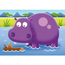 Ravensburger On Safari My First Jigsaw Puzzles (2, 3, 4 and 5 Piece) Educational Toys for Toddlers Age 18 Months and Up