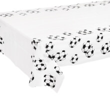 Football Table Cloth Table Cover Party for World Cup 2022,108*180cm Rectangle Black White Football Soccer Plastic Tablecloth for Football Party Table