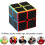 ROXENDA Speed Cube Set, 2X2 3X3 Speed Cube Original Fast Cube with Instruction (Carbon Fiber) 5