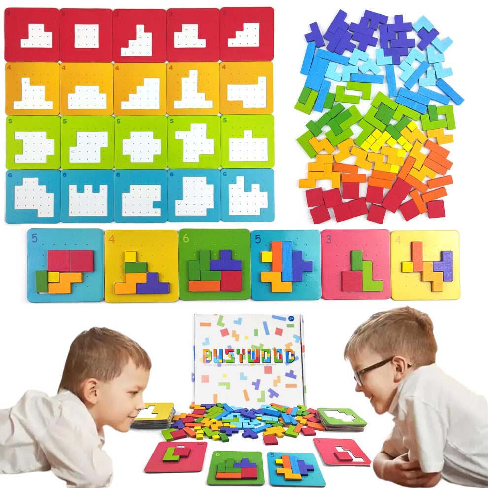 Photos - Jigsaw Puzzle / Mosaic Jastown Wooden Jigsaw Puzzle | Fine Motor Skills Toys | Early Educational Toys | Montessori Toys | Tangram Puzzles For 3 4 5