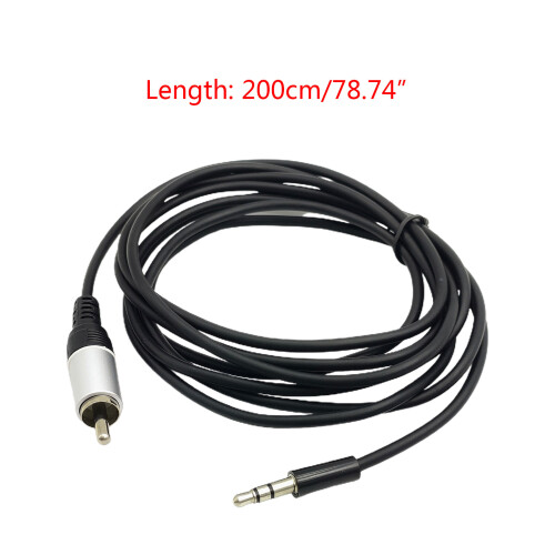 Robustes 3,5-mm-Stereo-auf-RCA-Mono-AUX-Kabel für 2