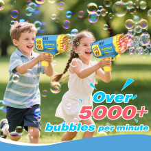 JONEG Toys for 3-8 Year Olds Kids Girls: 2 Pack Bubble Gun Bubble Machine for Boys Kids Gifts for Age 3 4 5 6 7 8 Years Old Girls Boys Birthday Toy f