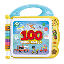 LeapFrog 100 Things That Go, Baby & Toddler Book, Educational and Interactive Bilingual Playbook, Gift for Pre School Kids aged 18, 24, 36+ months, E