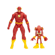 DC x Sonic the Hedgehog & The Flash Action Figure Multipack, Officially Licensed by Jakks Pacific, Includes 2.5" & 5" Classic Action Figures, Sonic x