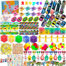 Party Bag Fillers for Kids 220Pcs Prize Box Toys Unisex Assortment Toys Classroom Prizes Rewards Goodie Loot Bag Fillers for Girls Boys Birthday Part