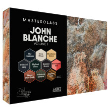 The Army Painter, Masterclass John Blanche Volume 1 Set, 6 x 18 ml Warpaints Fanatic Paints, 1 unique Speedpaint, 2 Washes, 1 Metallic & 1 Print - fo