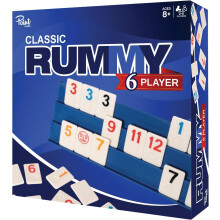 Point Games Rummy Cube 6 Player Edition Set - Classic Family Game, Ages 8+ with More Tiles, Six Racks - Ideal Tile-Based Games for Kids, Adults & Fam