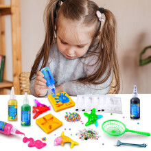 JOPSHEEN Magic Water Elf Toy Kit for Kids - Aqua Fairy Water Pets with 10 Colours - Squishy Maker Crafts Birthday Gifts for Boys and Girls