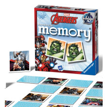 Ravensburger Marvel Avengers Mini Memory Game - Matching Picture Snap Pairs Game For Kids Age 3 Years and Up