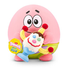 Snackles Licensed Character SpongeBob Squarepants 14-inch Plush Patrick &Goofy Goober (PATRICK STAR) by ZURU, Plush with Snack Accessory