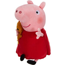 TY Peppa Pig Beanie Buddy 21 cm – Soft Plush Toy Teddy, Kids Stuffed Animal Collectible Plushies, Cute Soft Toy Gift for Toddlers & Children