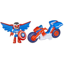 Marvel Iron Man and His Awesome Friends Iron Hulk 2-In-1 Mech Suit & Vehicle, Action Figure & Toy Vehicle, Pequeño, Green