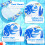 Amteker Pool Inflatables, 2 Pack XL Inflatable Pool Toys 3