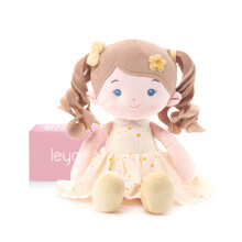 LeyaDoll Soft Baby Doll Toys for Girls (16''), My First Baby Rag Doll, Birthday Gift for 1 & 2 Year Old Girl, Toddler Plush Doll Toy-Daisy-Girl-Yello