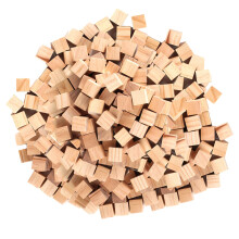 Small Wooden Cubes, 500 Pcs 10mm/0.39 Inch Wooden Blocks for CraftsWood Blocks, Unfinished Square Wood Cubes, Natural Solid Wood Square Block for Car